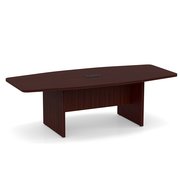 Officesource OS Conference Tables Boat Shaped Conference Table with Slab Base PL236MH